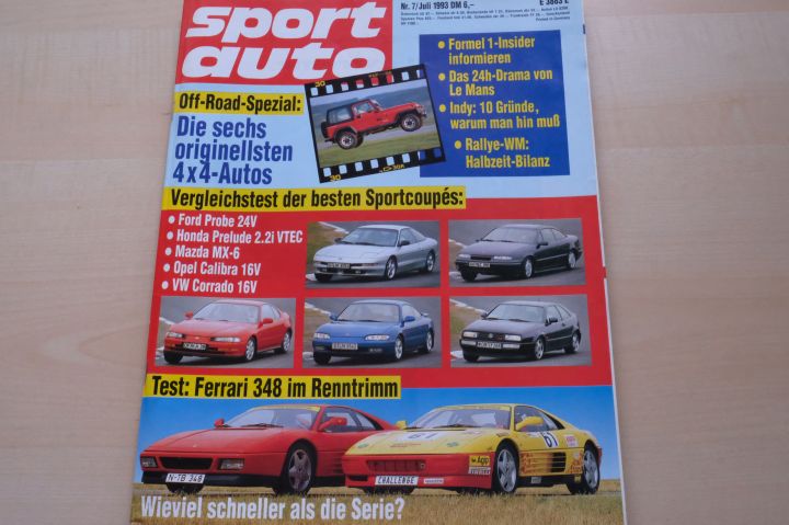 Deckblatt Sport Auto (07/1993)